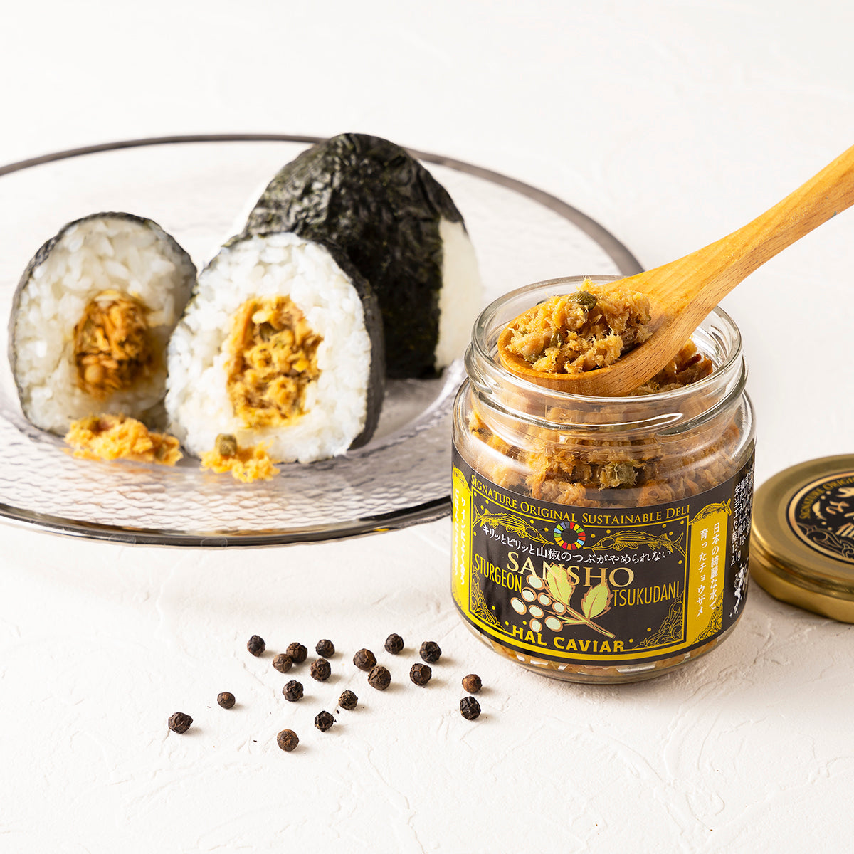 【珍味】チョウザメ佃煮(さんしょう)大 瓶