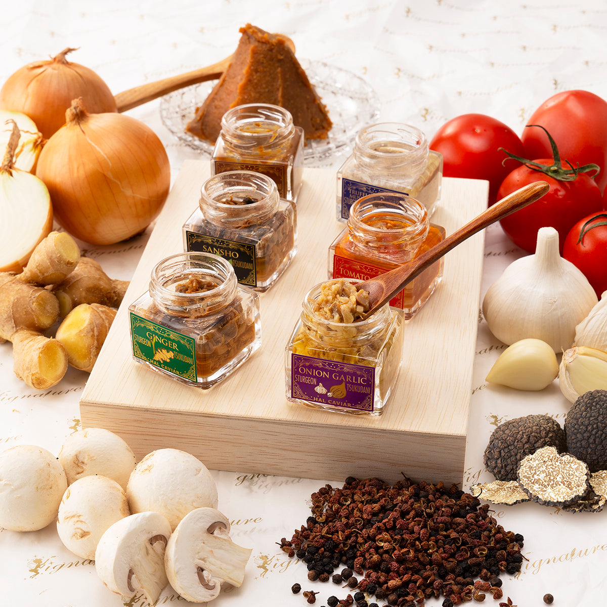 【珍味】チョウザメ佃煮(しぐれ、さんしょう、みそ)和風3瓶セット