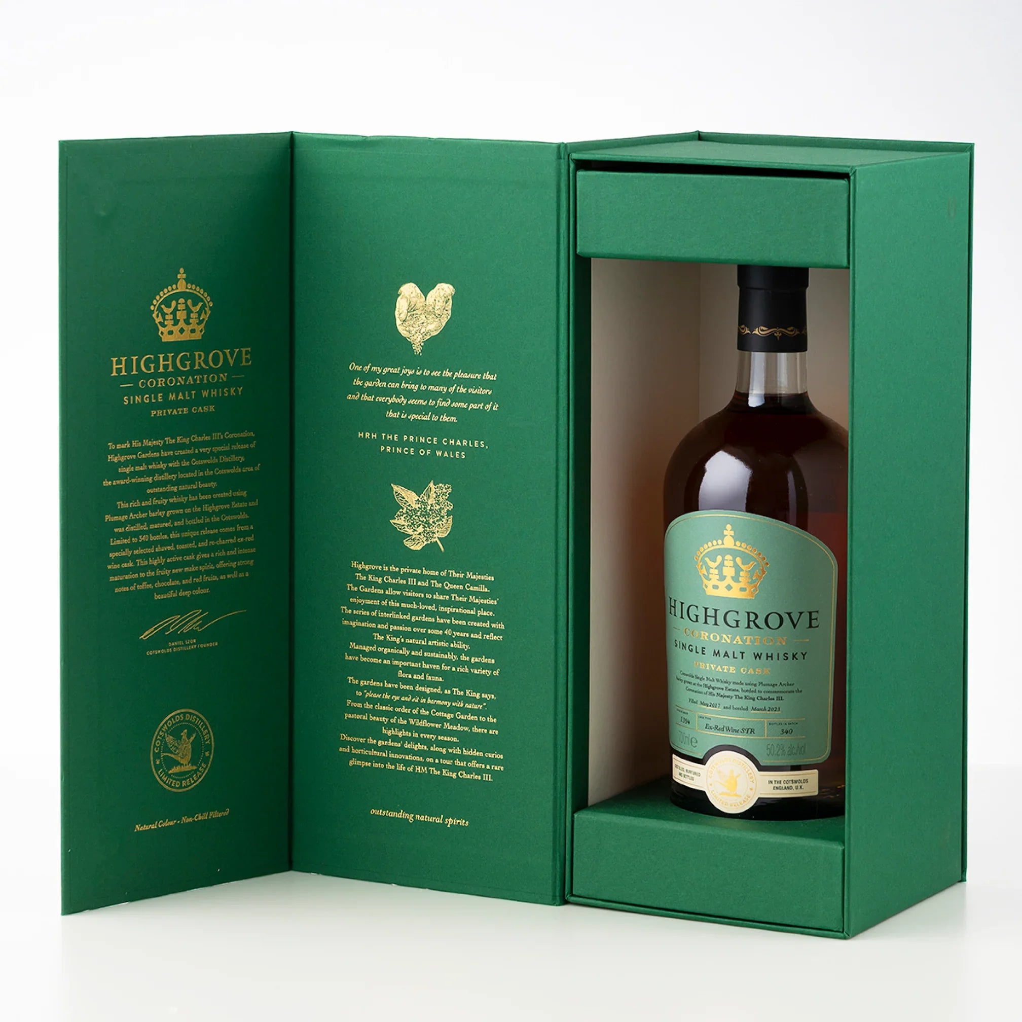 Highgrove Single Malt Organic Whisky Scotch - シングルモルト and 