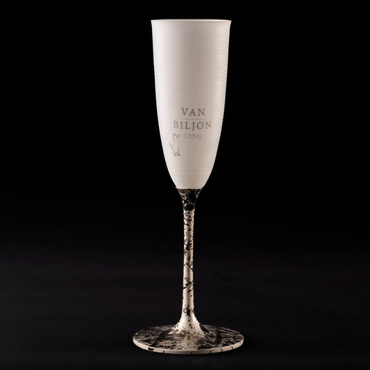 【グラス】【注文販売】エッグシェル・シャンパングラス ( プラチナステム):ヴァン・ ビルジョン・サンク<箱入り>