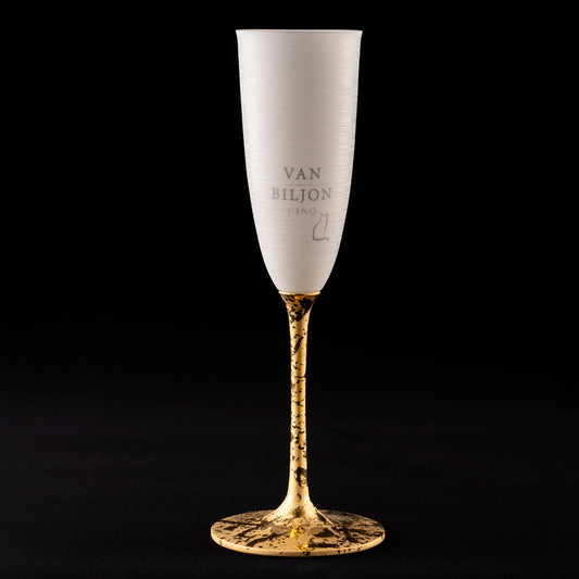 【グラス】【注文販売】エッグシェル・シャンパングラス ( ゴールドステム):ヴァン・ ビルジョン・サンク<箱入り>